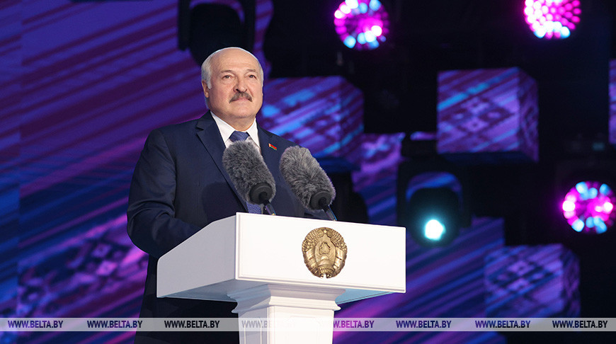 Александр Лукашенко во время церемонии открытия