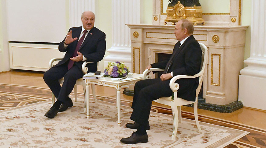 Александр Лукашенко и Владимир Путин. Фото из архива пресс-службы Президента России - БЕЛТА