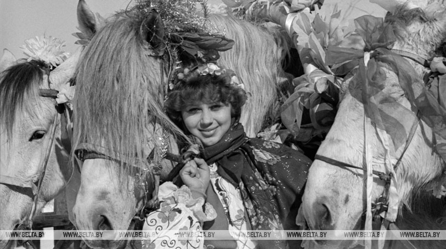 Праздник встречи весны в деревне Марковичи – центре колхоза "Красное знамя" Гомельского района, 1986 год