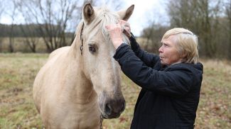 Татьяна Стреж с любимой лошадью