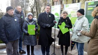 Во время пресс-конференции Партии Зеленых. Фото bia24.pl