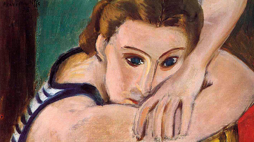 Фрагмент картины "Голубые глаза" Анри Матисса