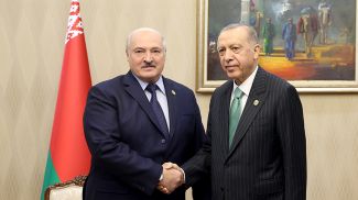 Александра Лукашенко и Реджеп Тайип Эрдоган