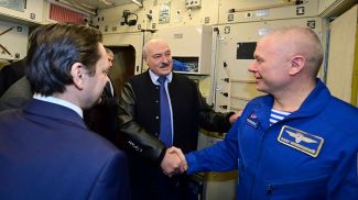 Александр Лукашенко посетил Научно-исследовательский испытательный центр подготовки космонавтов имени Ю.А.Гагарина , декабрь 2022 года