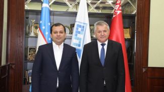 Даврон Вахабов и Леонид Маринич. Фото ТПП Узбекистана