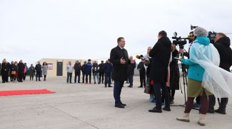 Александр Турчин во время открытия комплекса. Фото Миноблисполкома