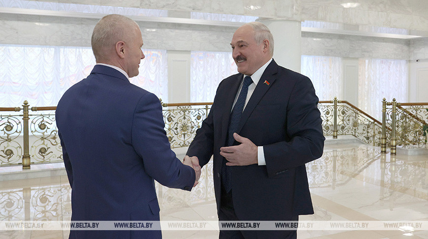 Олег Новицкий и Александр Лукашенко, 2021 год