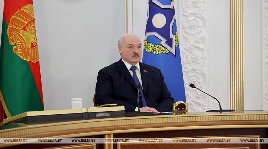 Александр Лукашенко во время внеочередной сессии Совета коллективной безопасности ОДКБ. Фото из архива