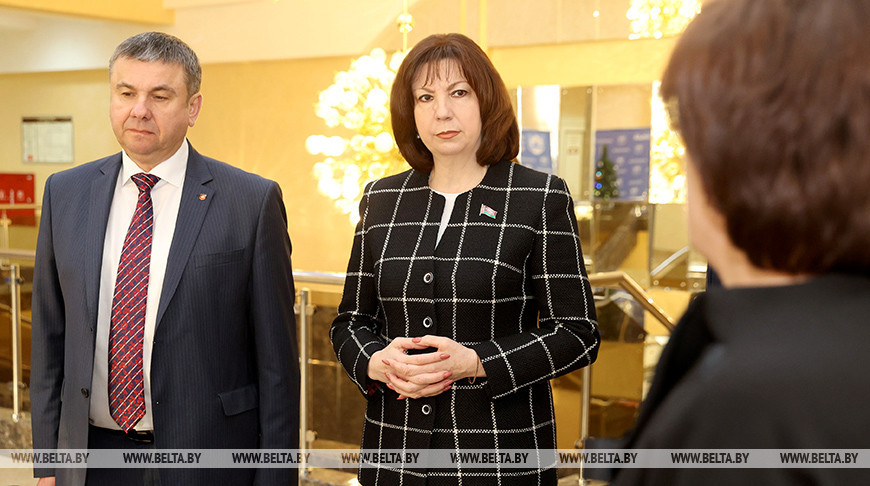 Председатель Брестского облисполкома Юрий Шулейко и председатель Совета Республики Наталья Кочанова