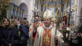 Епископ Гродненской католической епархии Александр Кашкевич возглавил праздничное богослужение в Фарном костеле
