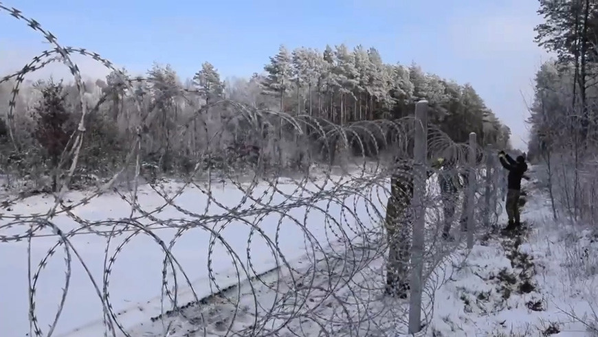 Скриншот из видео пограничной службы Украины