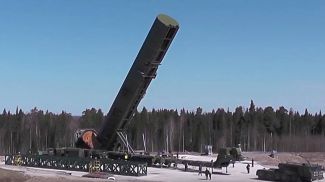 Межконтинентальная баллистическая ракета &quot;Сармат&quot;. Фото пресс-службы Минобороны РФ/ТАСС