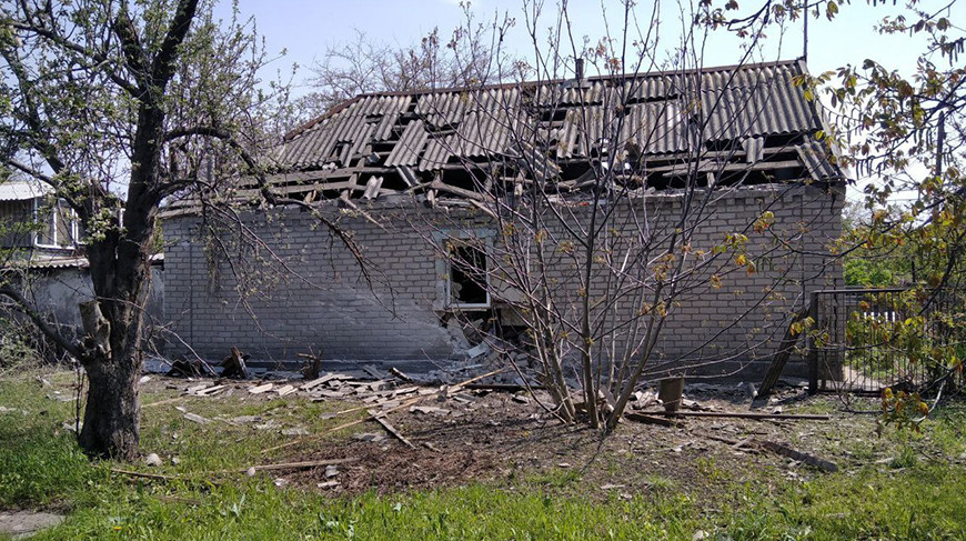 После обстрела города Ясиноватая 5 мая 2022 года. Фото из Telegram-аккаунта главы администрации города Дмитрия Шевченко