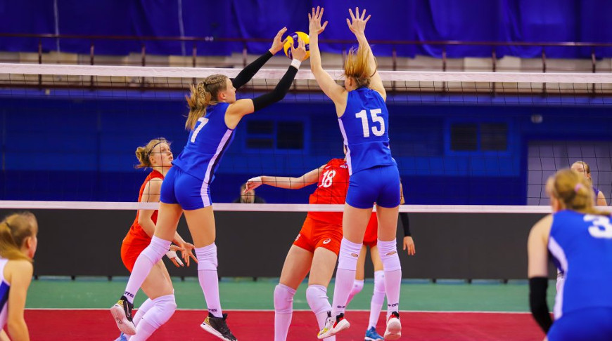 Во время матча. Фото Белорусской федерации волейбола