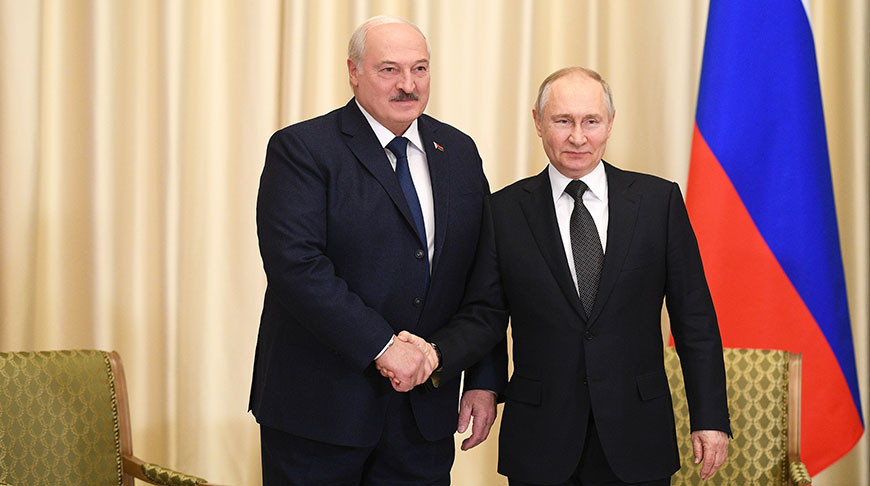 Александр Лукашенко и Владимир Путин. Фото пресс-службы Президента РФ