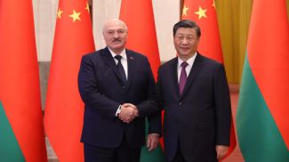 Александр Лукашенко и Си Цзиньпин во время встречи в рамках государственного визита белорусского лидера в Китай, март 2023 года