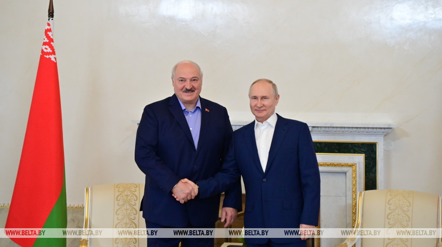 Во время встречи Александра Лукашенко и Владимира Путина