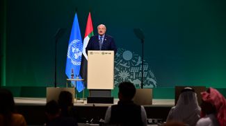Александр Лукашенко во время саммита по борьбе с изменением климата в Дубае