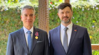 Себастьян Асис Андреюк и Сергей Лукашевич. Фото посольства Беларуси в Бразилии