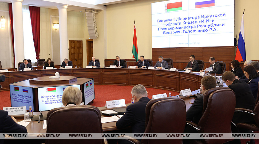 Во время встречи Романа Головченко с губернатором Иркутской области Игорем Кобзевым