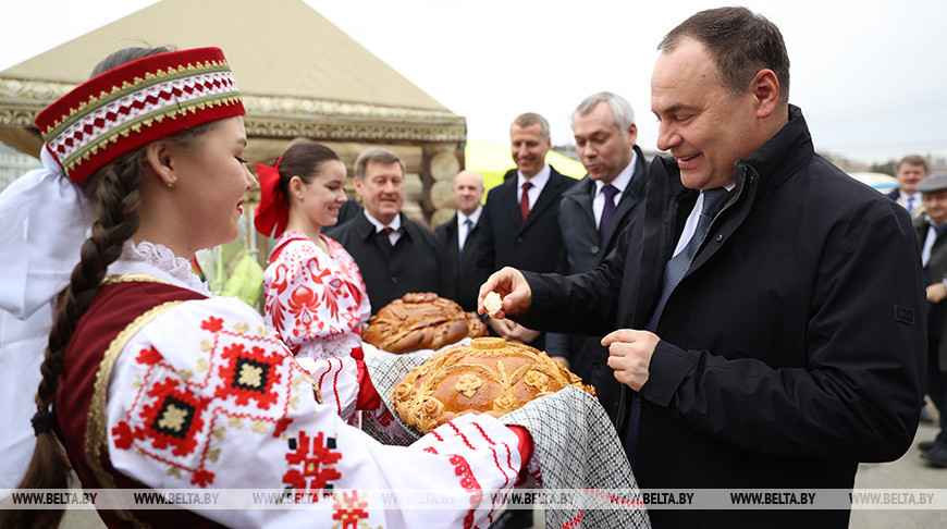 Во время посещения ярмарки белорусских товаров