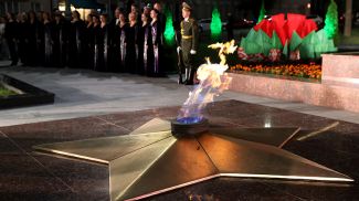 Во время митинга-реквиема &quot;День, когда началась война&quot;, посвященного Дню всенародной памяти жертв ВОВ и геноцида белорусского народа, Гомель, июнь 2023г.
