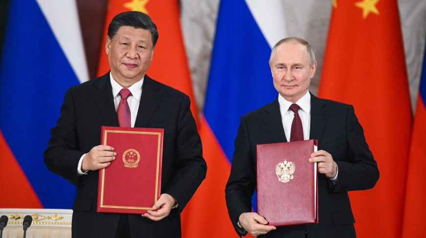 Си Цзиньпин и Владимир Путин. Фото пресс-службы президента РФ