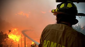 Фото пожарной службы Чили