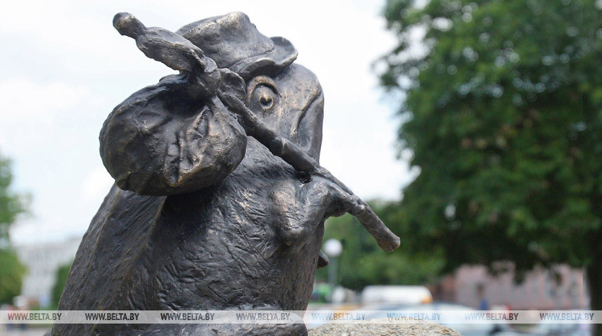 2 июля 2009 года. Памятник лягушке-путешественнице в Гродно
