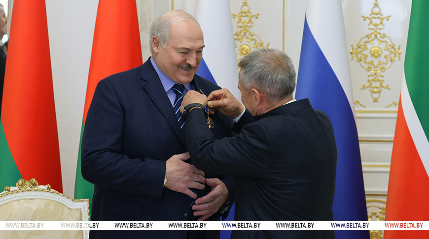 Александр Лукашенко и Рустам Минниханов