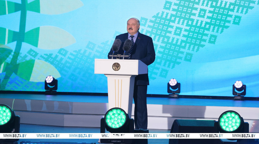Александр Лукашенко на республиканском празднике "Купалье" ("Александрия собирает друзей") июль, 2024 года