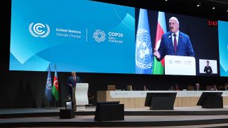 Александр Лукашенко во время выступления на саммите COP29 в Баку