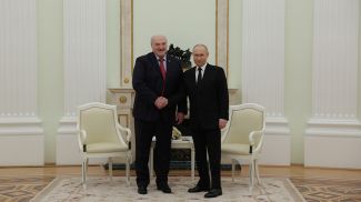 Александр Лукашенко и Владимир Путин. Фото пресс-службы Президента России - БЕЛТА