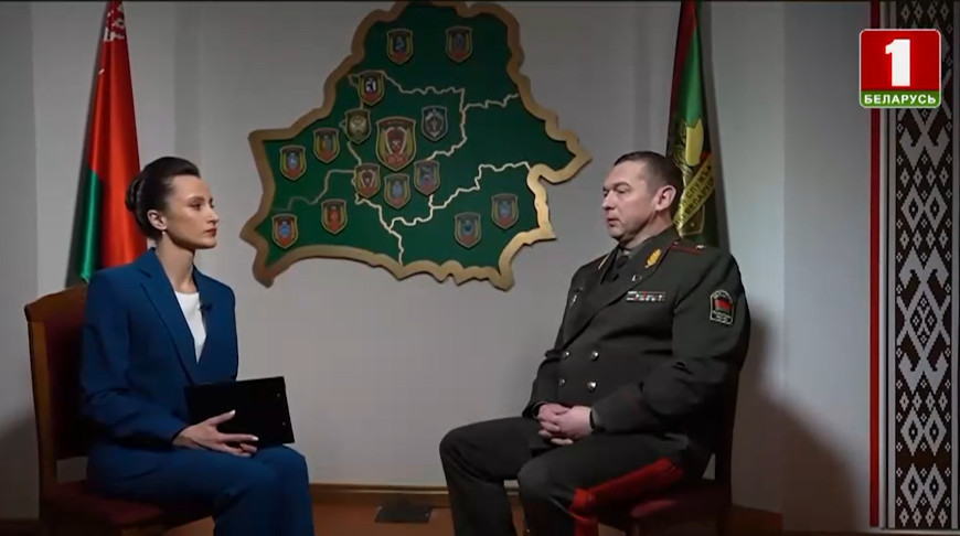 Скриншот видео телеканала "Беларусь1"