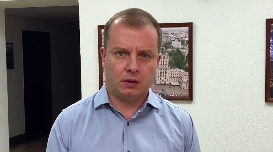 Андрей Блахин. Скриншот видео Мингорисполкома