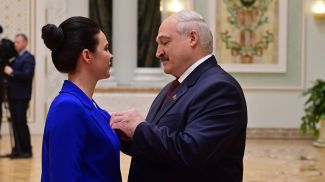 Марина Василевская и Александр Лукашенко