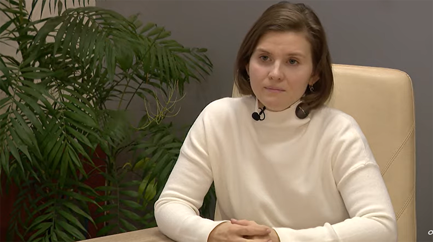 Анастасия Кононович. Скриншот видео ОНТ