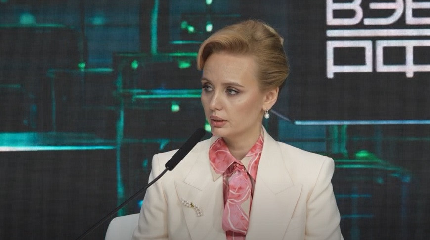 Мария Воронцова во время выступления. Скриншот видео