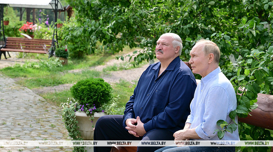 Александр Лукашенко и Владимир Путин