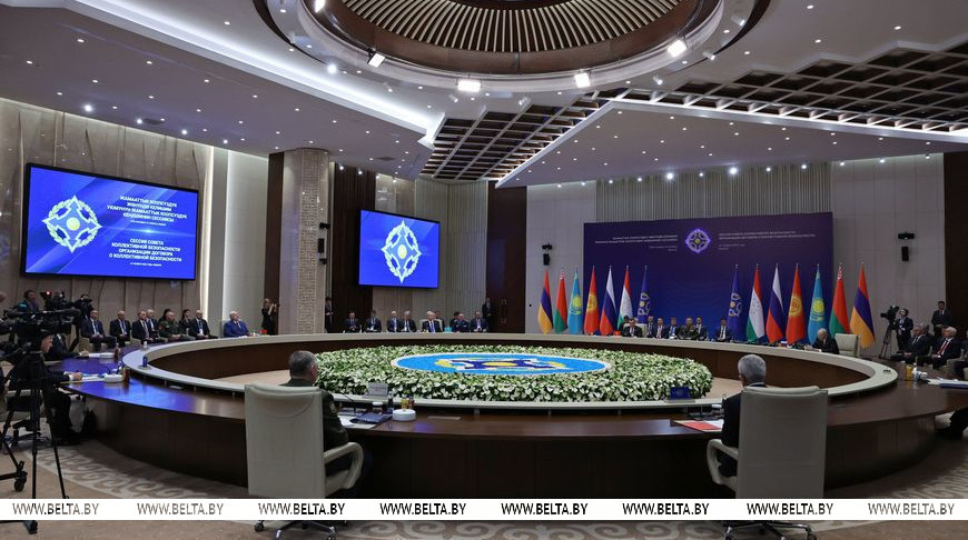 Александр Лукашенко во время саммита ОДКБ в Бишкеке