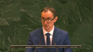 Павел Евсеенко. Скриншот видео webtv.un.org