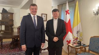 Николай Рогащук и Анте Йозич. Фото Посольства Республики Беларусь в Грузии