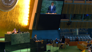 Максим Рыженков. Скриншот видео un.org