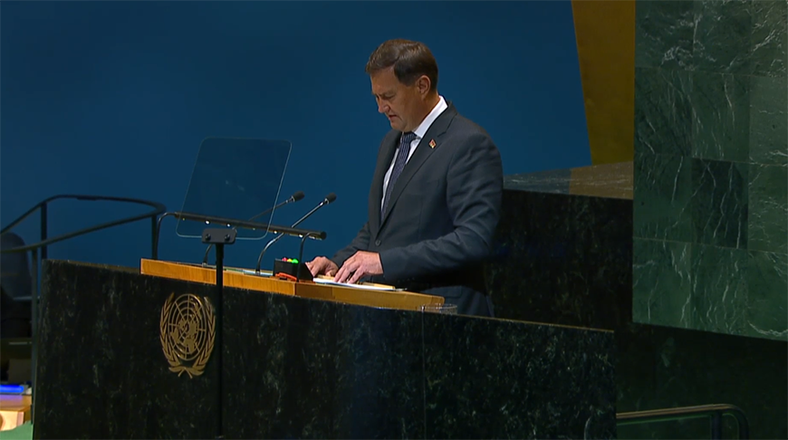 Максим Рыженков. Скриншот видео un.org