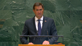 Максим Рыженков. Скриншот видео un.org