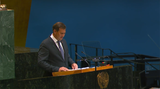 Максим Рыженков. Скриншот видео un.org