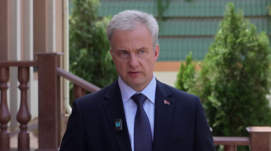 Александр Огородников. Скриншот видео телеканала "Беларусь 1"