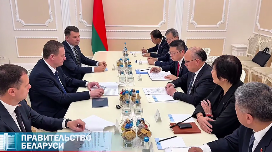 Скриншот видео из Telegram-канала правительства Беларуси