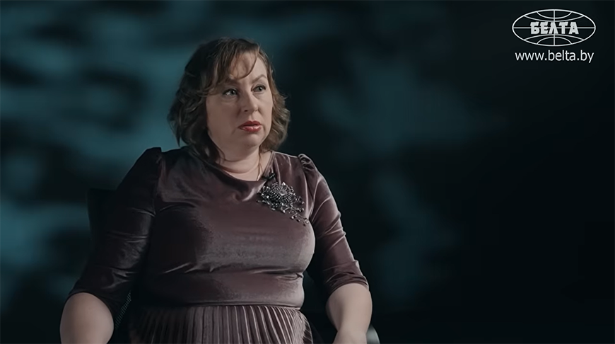 Лилия Бурунова. Скриншот видео БЕЛТА