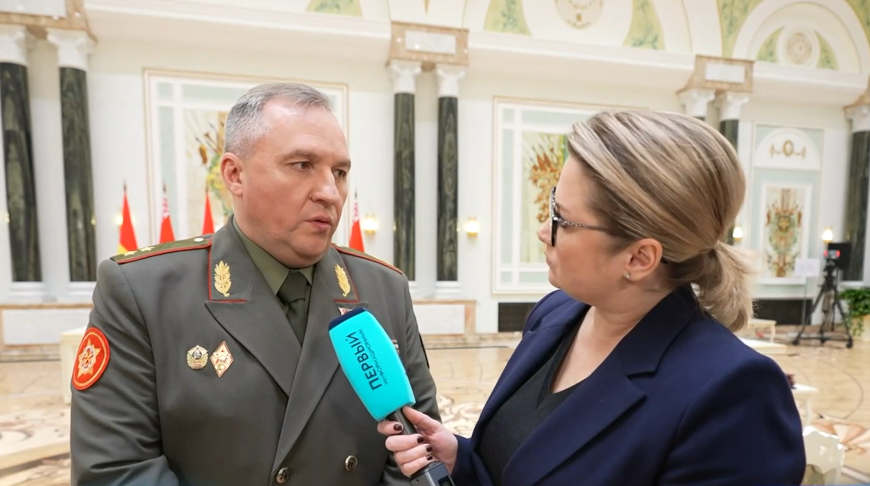 Скриншот видео телеканала "Беларусь 1"